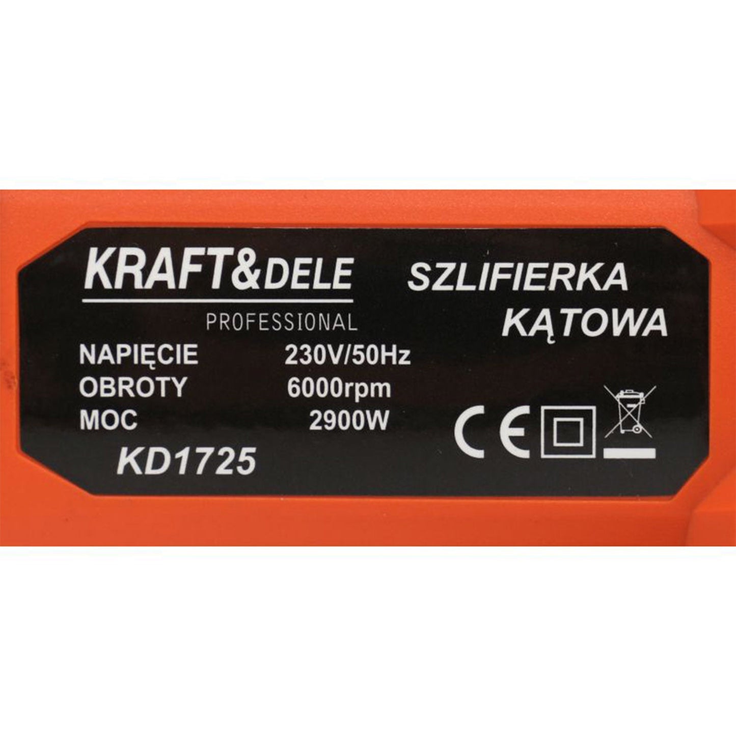 Polizor unghiular / flex Kraft&Dele KD1725, 2900W, 6000RPM, disc 230mm