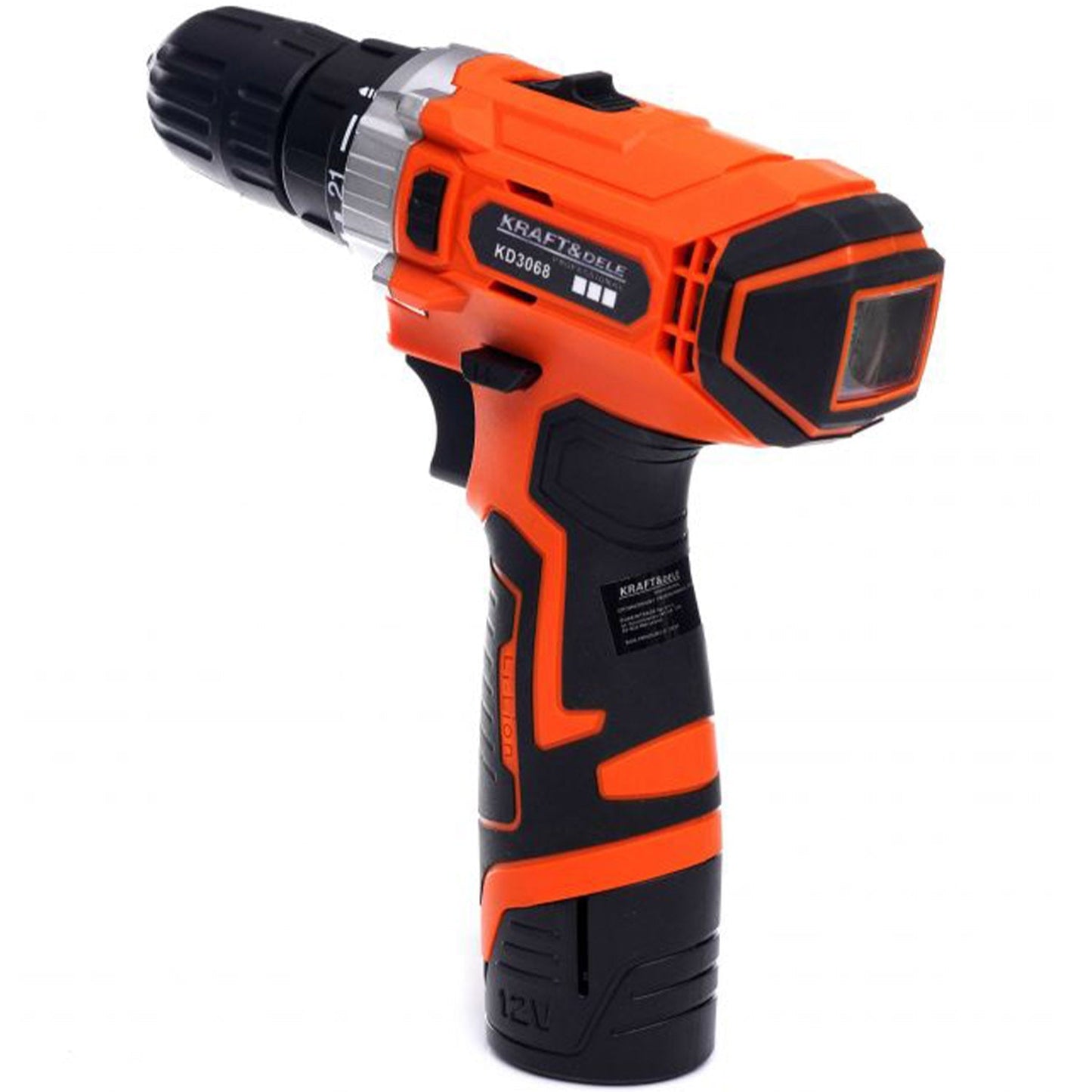 Surubelnita electrica cu 2 acumulatori Kraft&Dele KD3068, 12V, accesorii incluse