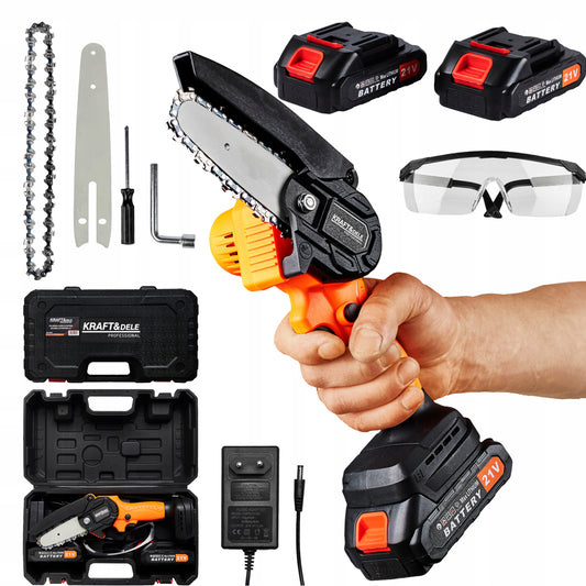 Mini drujba cu acumulator Kraft&Dele KD10627, 21V, cu 2 acumulatori 1500mAh, Valiza inclusa (PRODUS RESIGILAT)