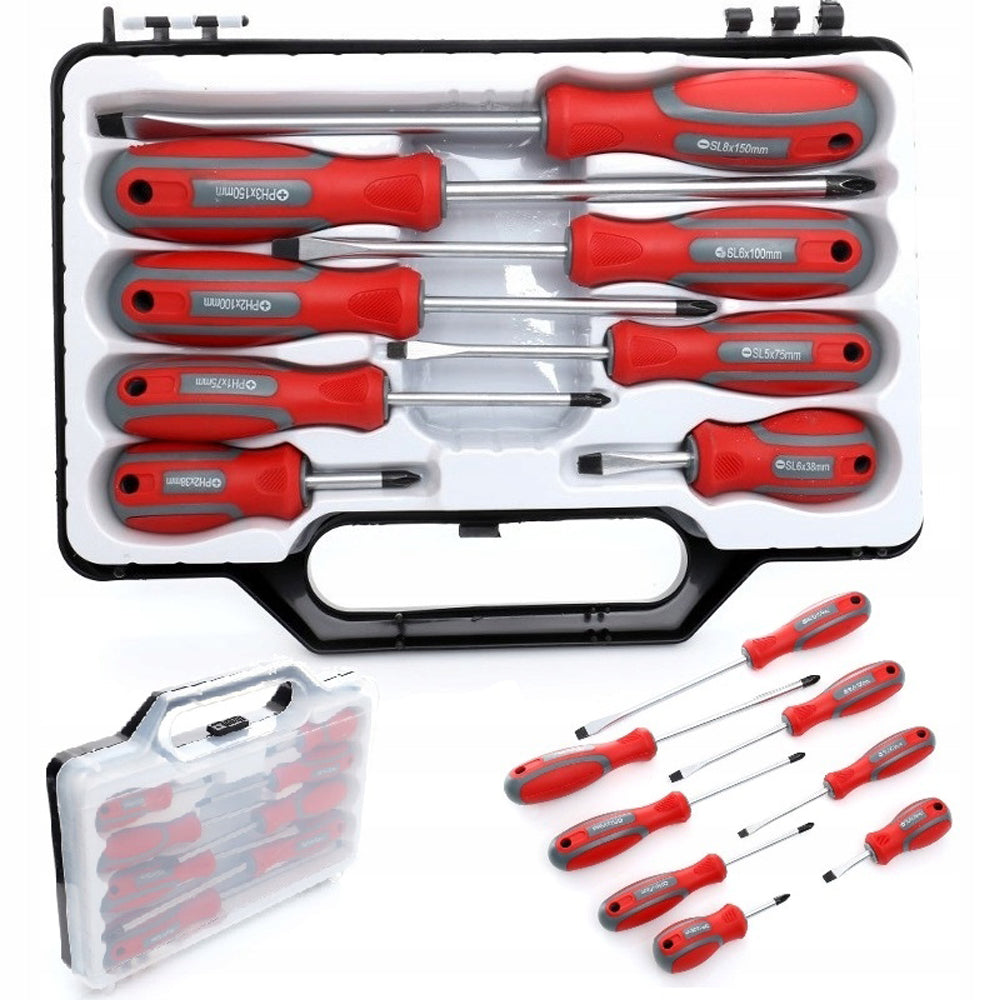 Set 8 buc surubelnite plate si transversale Kraft&Dele KD10252, 8 buc