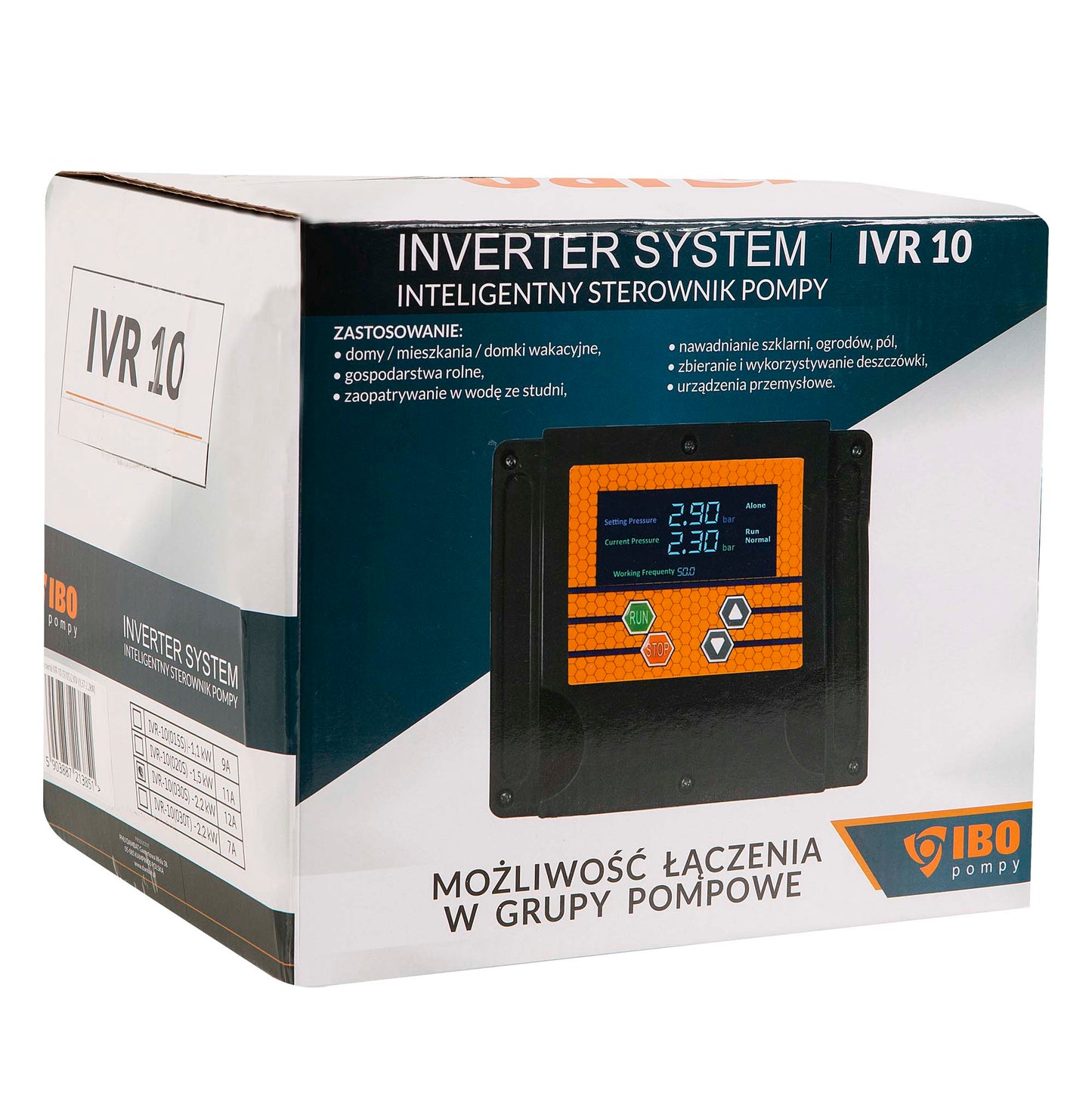 Panou comanda pompa, Ibo Dambat IVR-10-030S (0.37-2.2kW / 12A / 230V), inverter pentru pompe