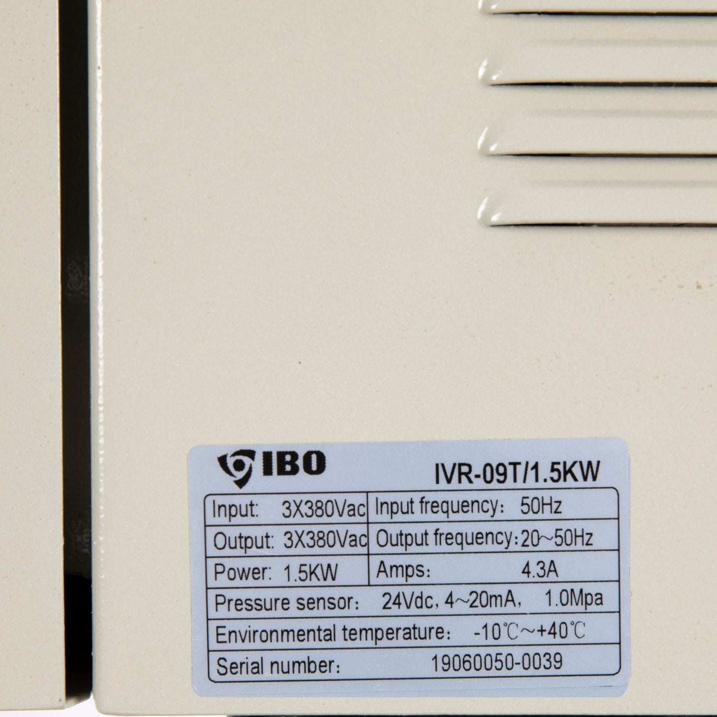 Panou comanda pompa apa, POMPINA-Poland IVR-09T, 0.75-1.5kW, 400V/4.3A, Inverter