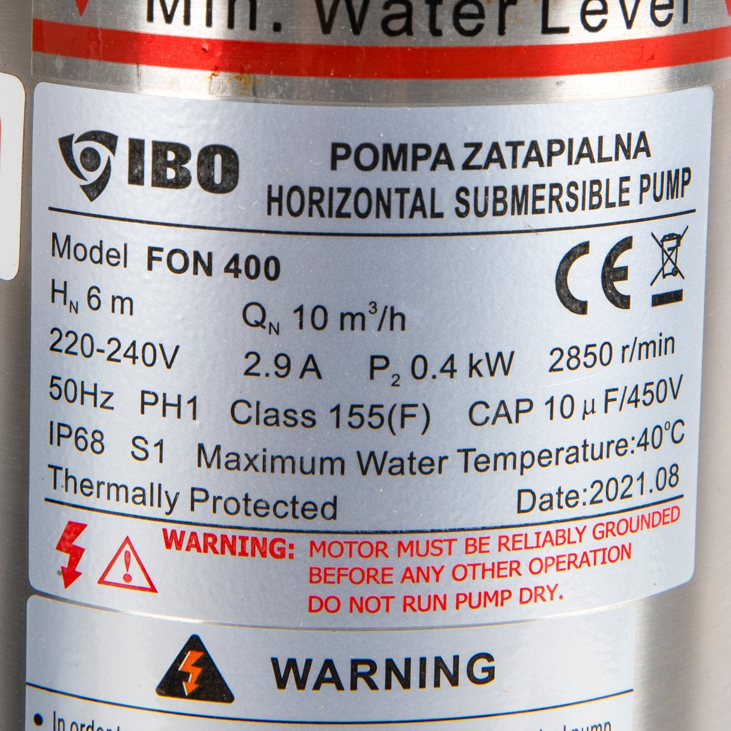 Pompa piscina POMPINA-Poland FON 400, 0.4 kW, 19800l/ora, refulare 10 m