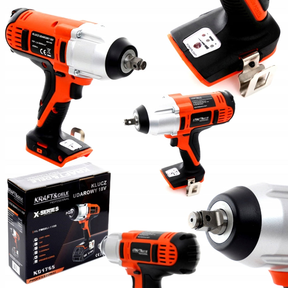 BLACK-FRIDAY Surubelnita electrica cu impact Kraft&Dele KD1765, 18V, 2000rpm, fara acumulator si incarcator X-SERIES