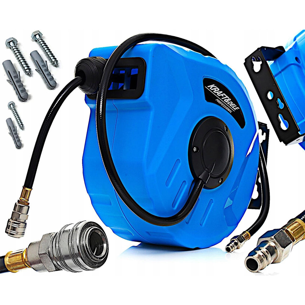 *OFERTE-DE-VARA* Furtun pneumatic cu tambur Kraft&Dele KD1462, 30M , 1/4", 8-24bari