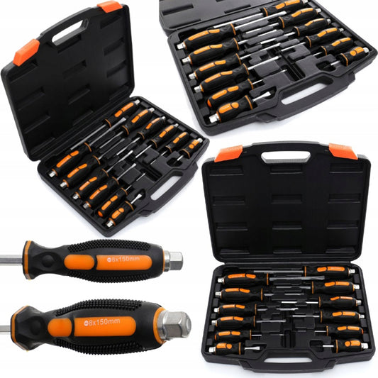 Set surubelnite cu varf magnetic Kraft&Dele KD10284, 12buc