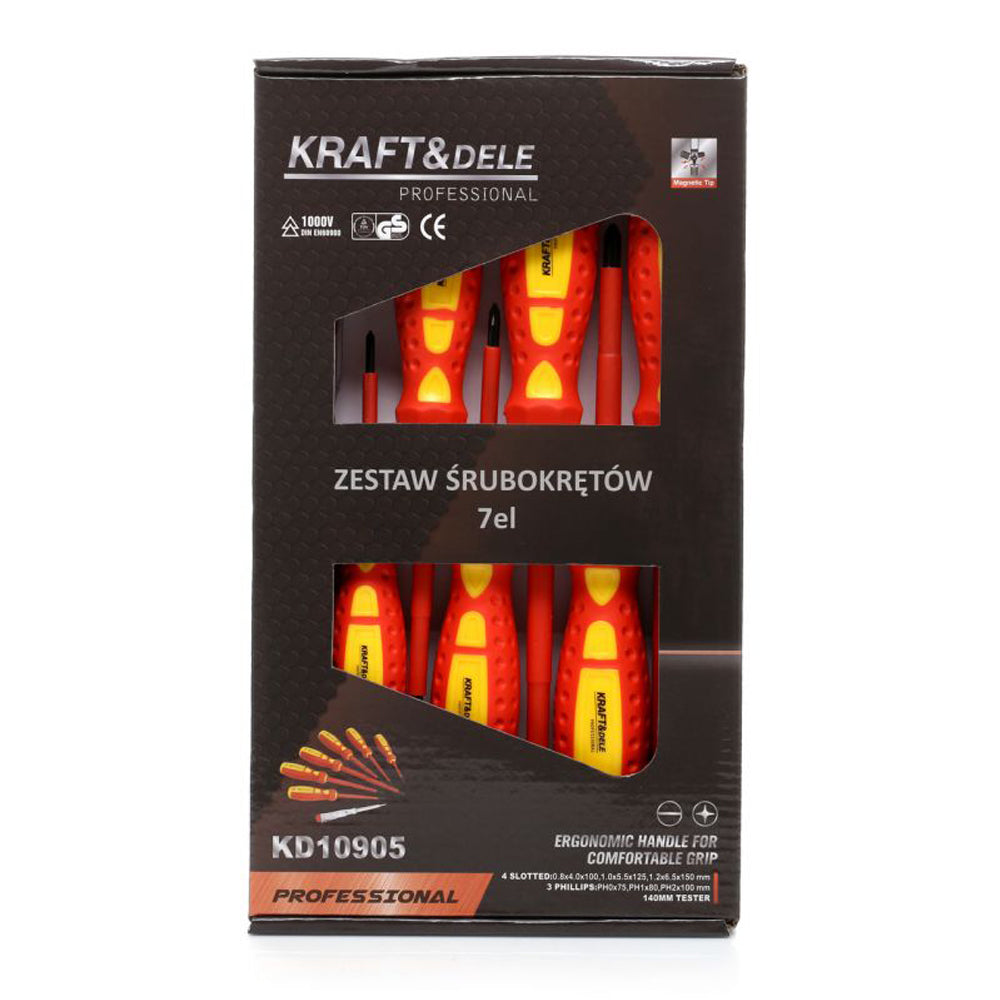 *OFERTE-DE-VARA* Set surubelnite Kraft&Dele KD10905, 7 buc