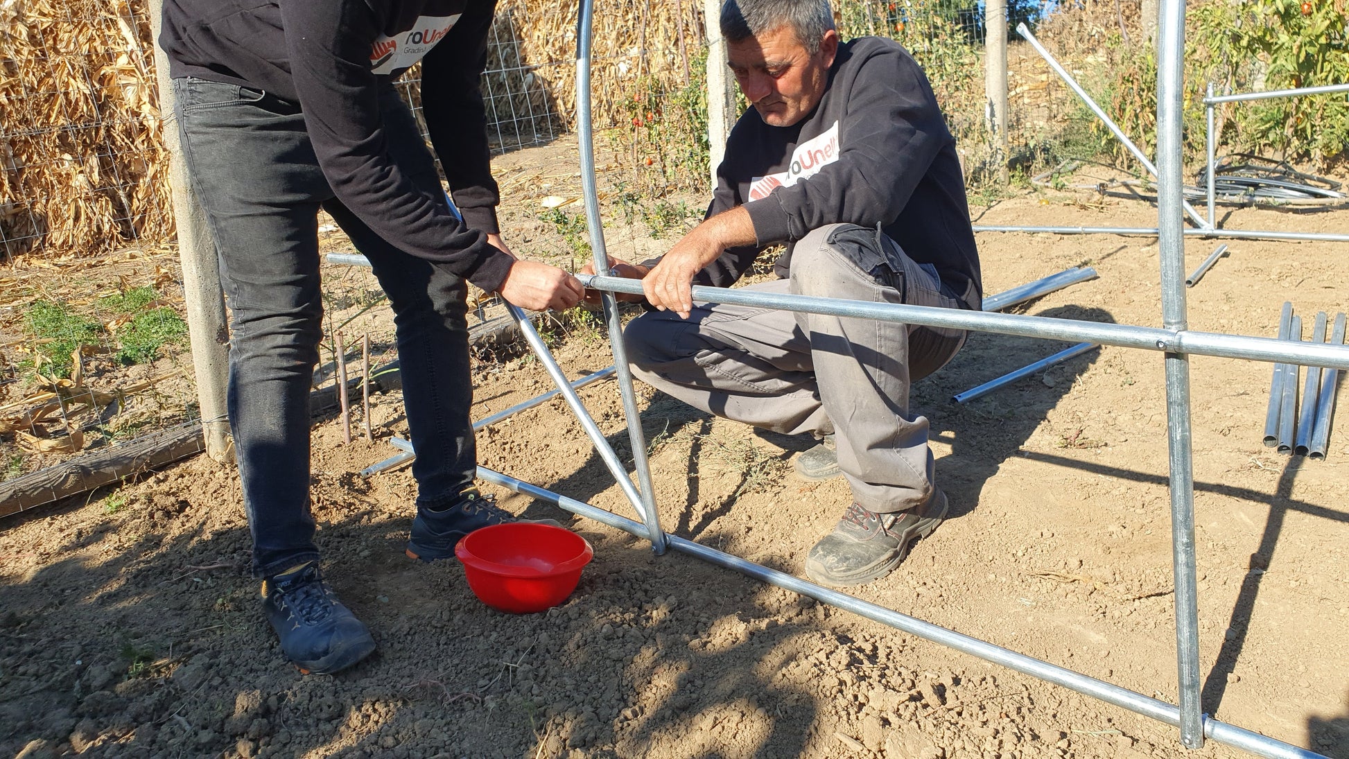 Solar gradina premium Liderman, 200x200x200cm, folie PE 180gr armata si anti UV, structura otel zincat 25mmx1mm, sera cu suprafata 4m2