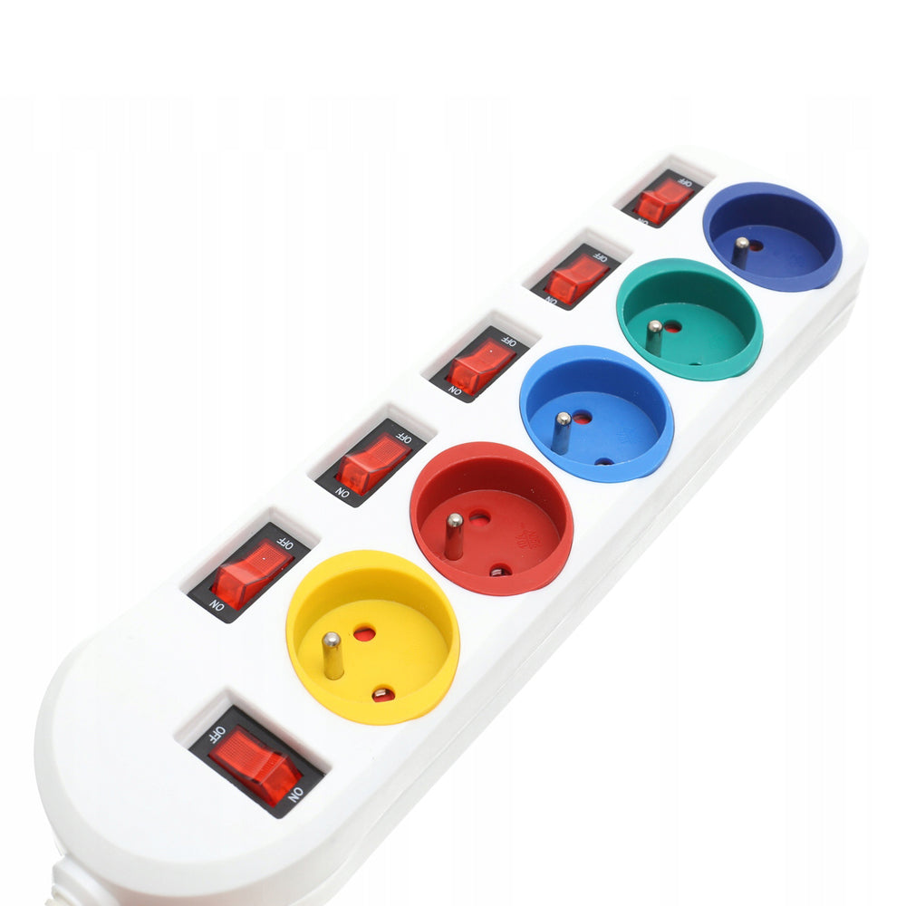 *OFERTE-DE-VARA* Prelungitor electric cu intrerupator Kraft&Dele KD4002, 5 prize, 5m