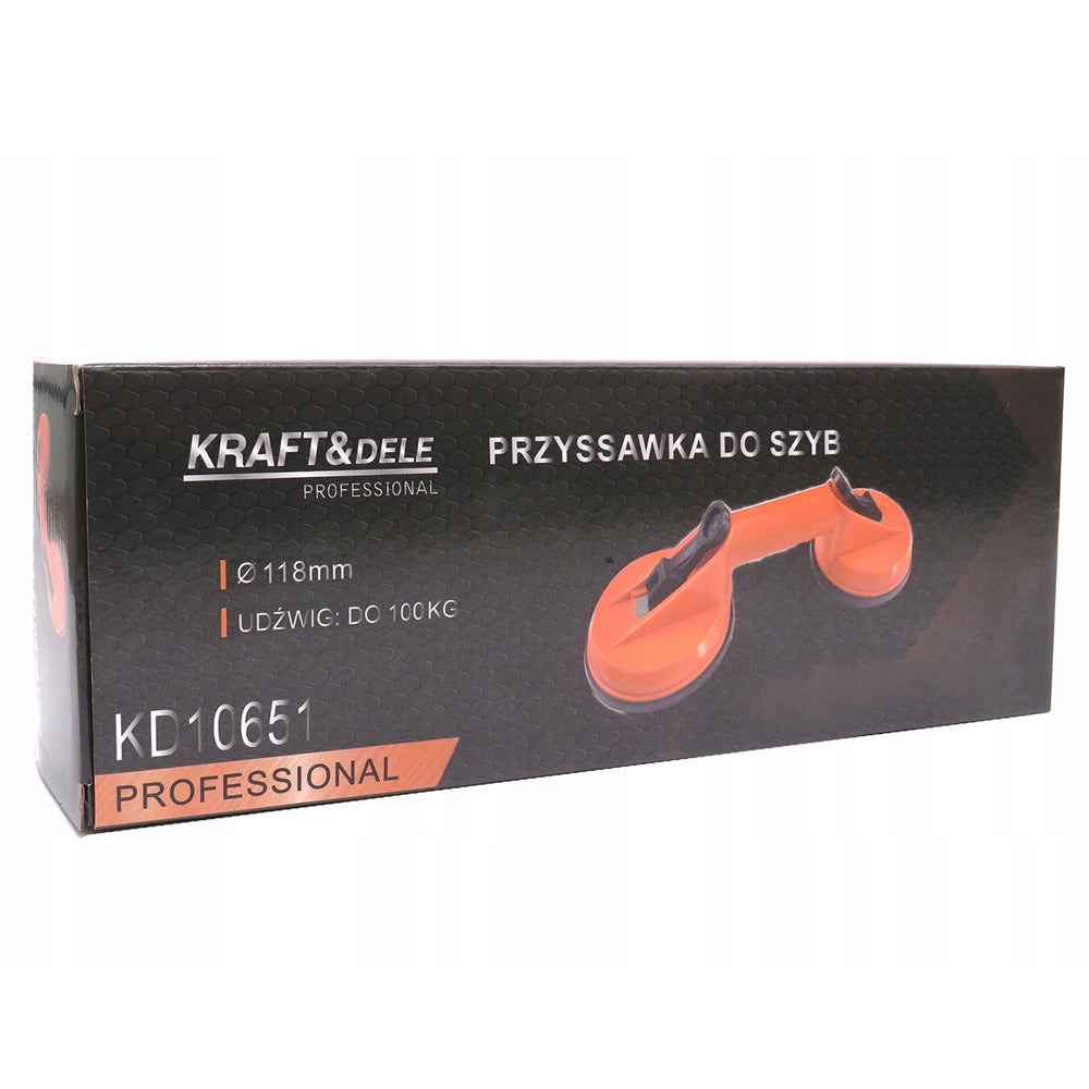 *OFERTE-DE-VARA* Ventuza din plastic Kraft&Dele KD10651, 2 prinderi, diametru 120mm