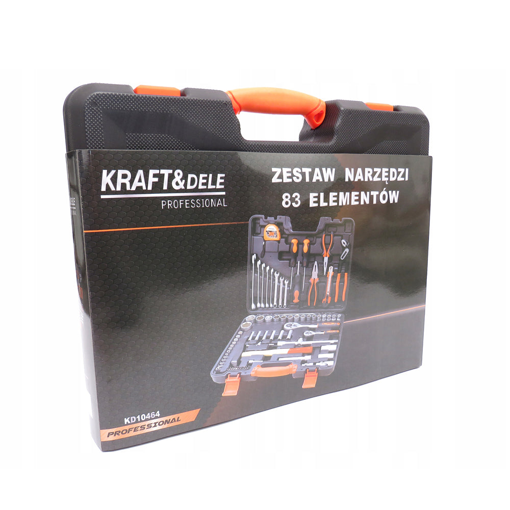 *OFERTE-DE-VARA* Trusa scule Kraft&Dele KD10464, 83 bucati, valiza de transport inclusa
