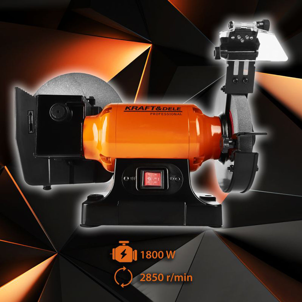 Polizor de banc 569, 1800W, 2980RPM, diametrul discului 150mm
