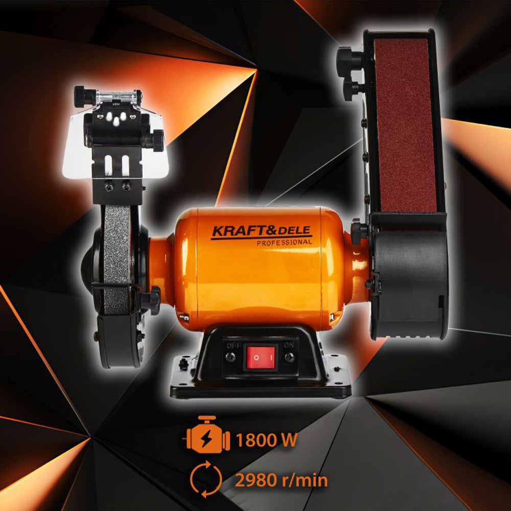 Polizor de banc 568, 1800W, 2980RPM, diametrul discului 150mm