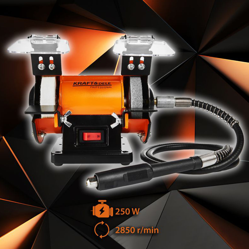 Polizor de banc 567, 250W, 2850RPM, diametrul discului 75mm