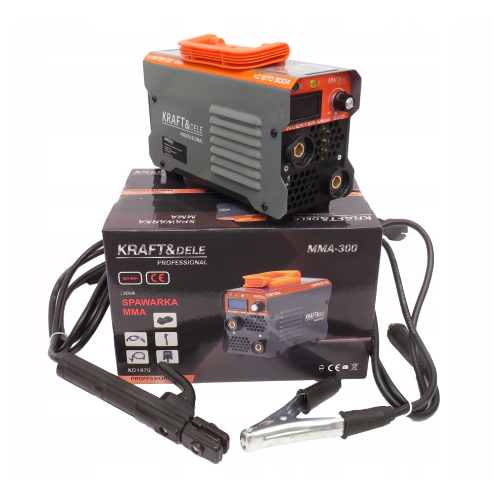 Aparat de sudura Kraft&Dele KD1870, MMA, 300A, Tehnologie IGBT, PWM si AntiStick