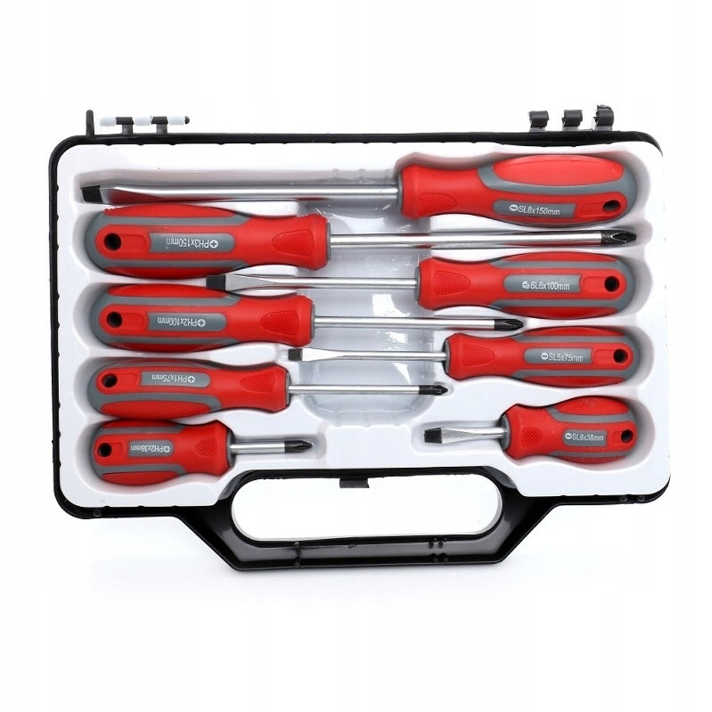 Set 8 buc surubelnite plate si transversale Kraft&Dele KD10252, 8 buc
