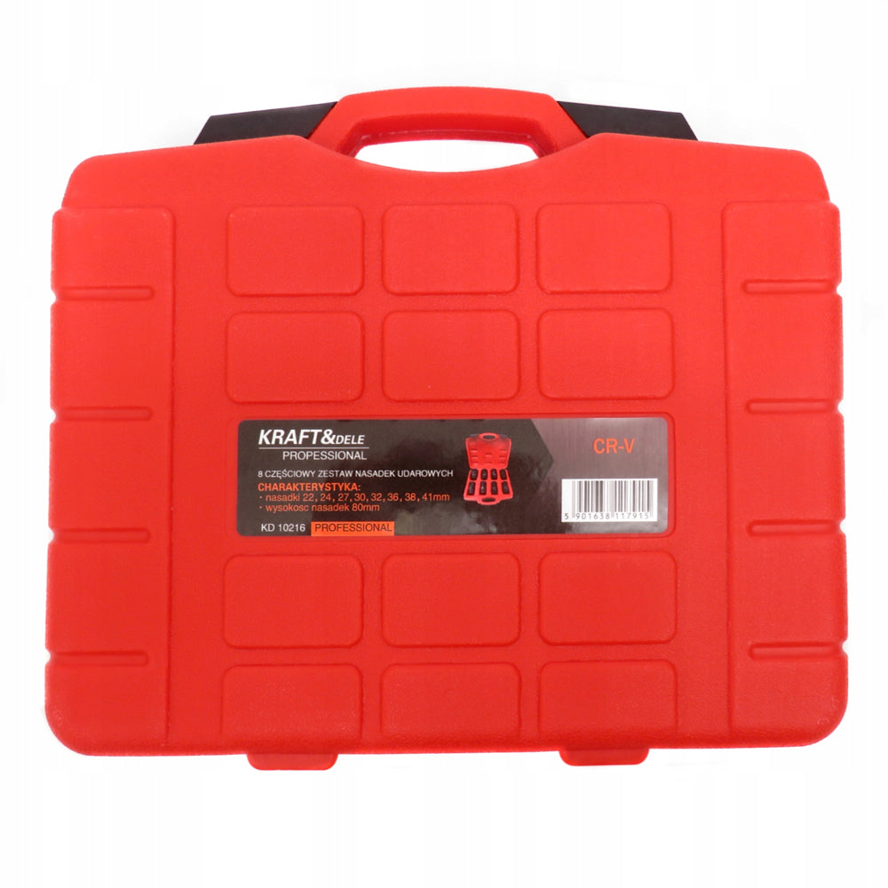 Set 8 prize cu impact Kraft&Dele KD10216, 1", 22-41mm, valiza transport inclusa