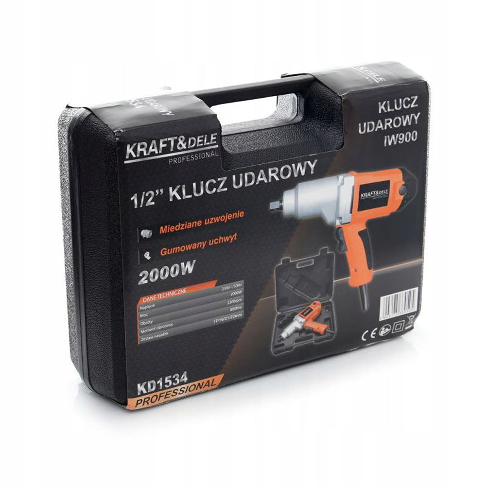 BLACK-FRIDAY Surubelnita electrica cu impact KRAFTSON % Import Polonia % 1534, 2000W, 2300RPM