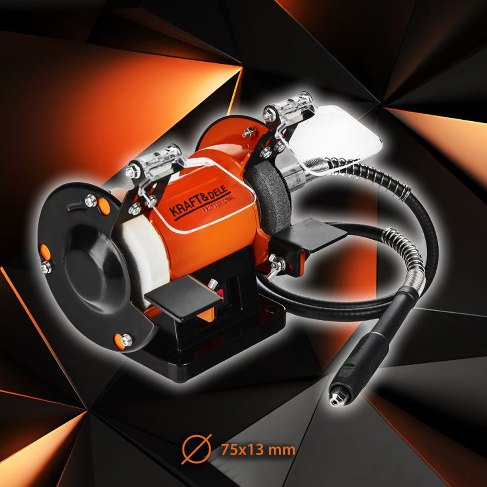 Polizor de banc 567, 250W, 2850RPM, diametrul discului 75mm