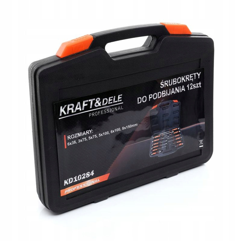 Set surubelnite cu varf magnetic Kraft&Dele KD10284, 12buc
