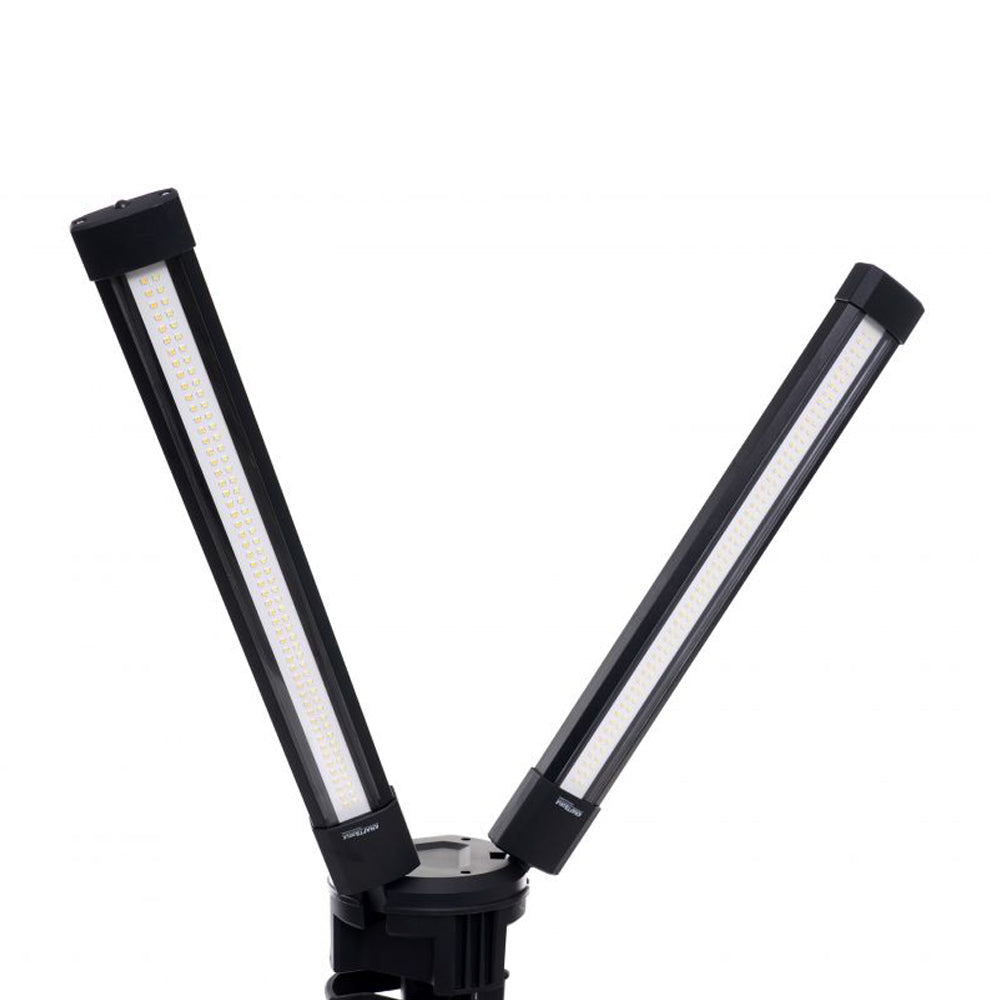 *OFERTE-DE-VARA* Lampa multifunctionala reincarcabila KRAFTSON % Import Polonia % 1266, 2 proiectoare LED, 10000Lm, acumulator 4000mAh, 6 moduri, 2 culori, cu trepied , pentru ateliere, camping, constructii etc