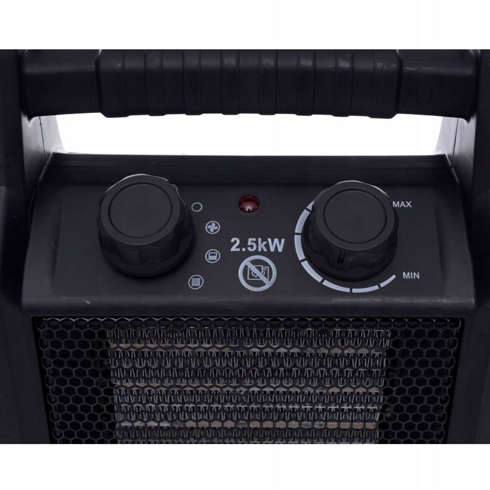 *BLACK-FRIDAY* Aeroterma electrica KRAFTSON % Import Polonia % 11740, 2.5kW, trei trepte de putere 25/1000/2500 W, 220V