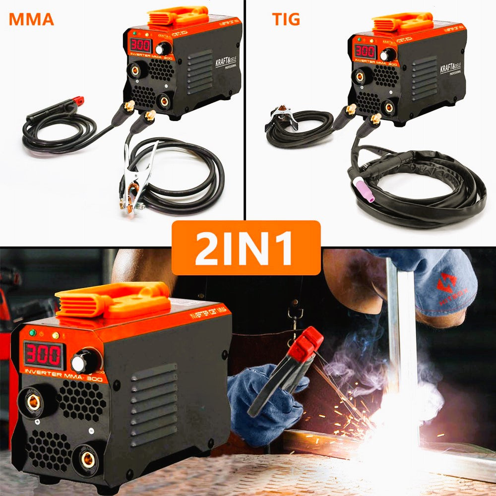 SET WeldEXPERT SUDURA CU ELECTROD, 1870, Aparat Sudura Invertor MMA-300A cu posibilitate LIFT-TIG