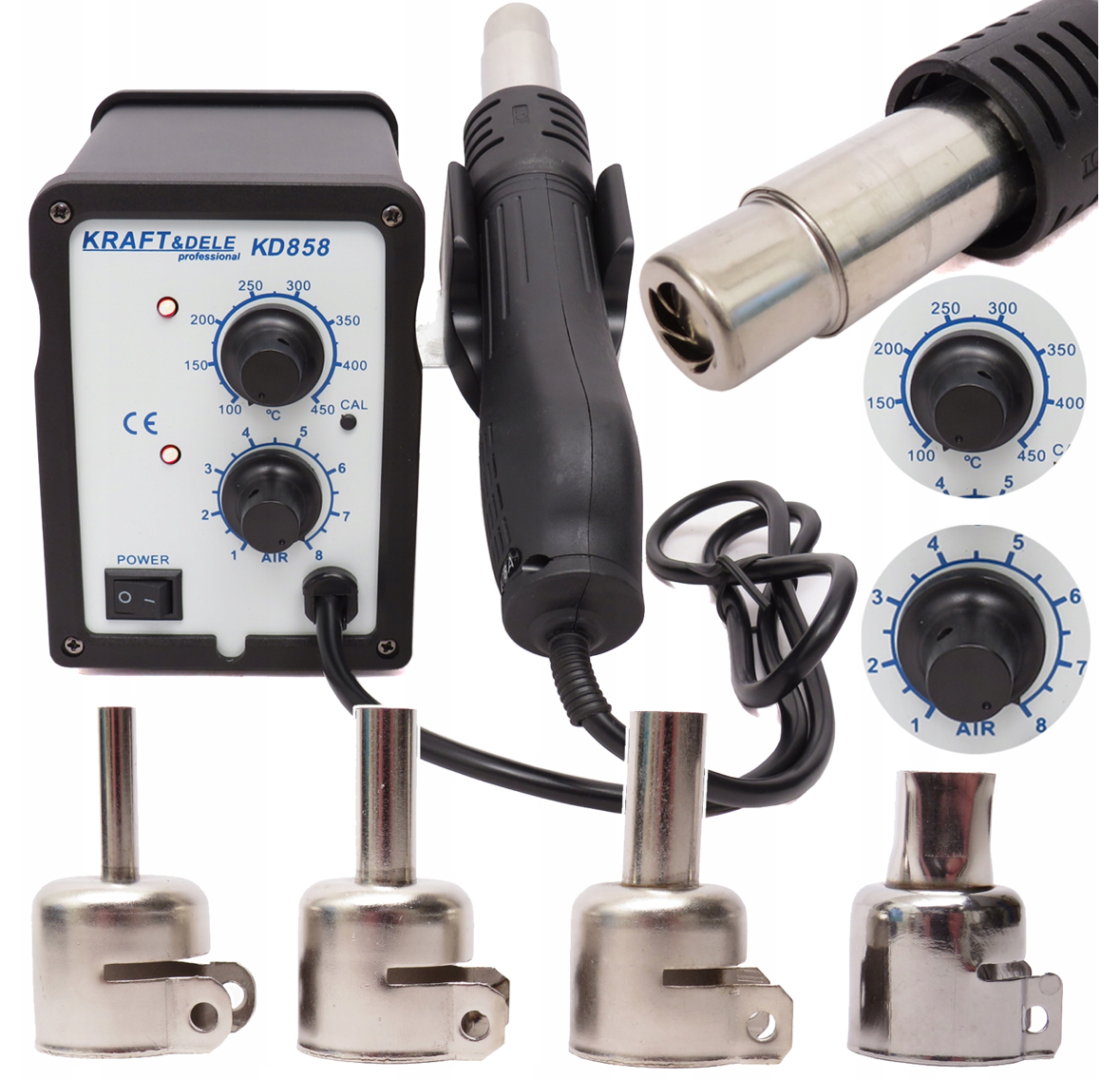 *OFERTE-DE-VARA* Aparat sudura plastic KRAFTSON % Import Polonia % 858, 700W, 200-480°C