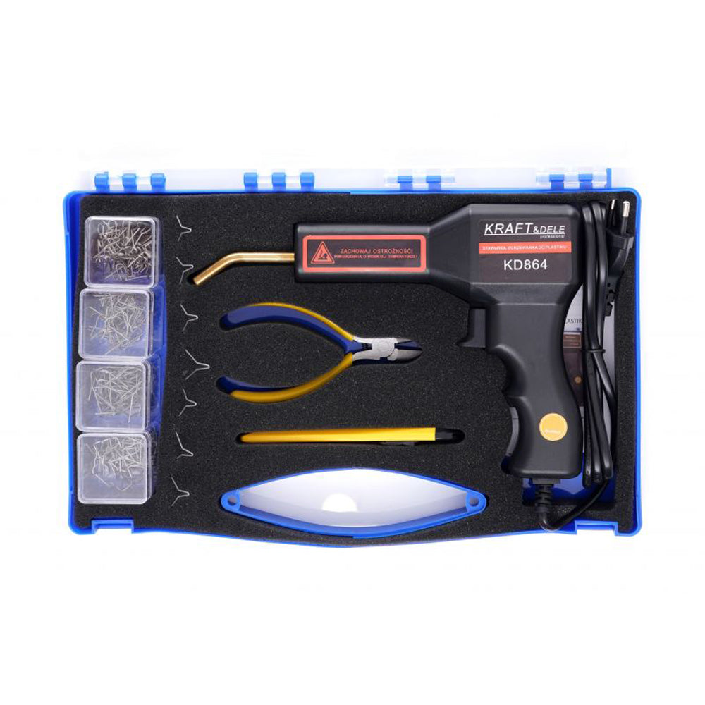 Aparat sudura plastic KRAFTSON % Import Polonia % 864, 50W, Accesorii si Valiza incluse