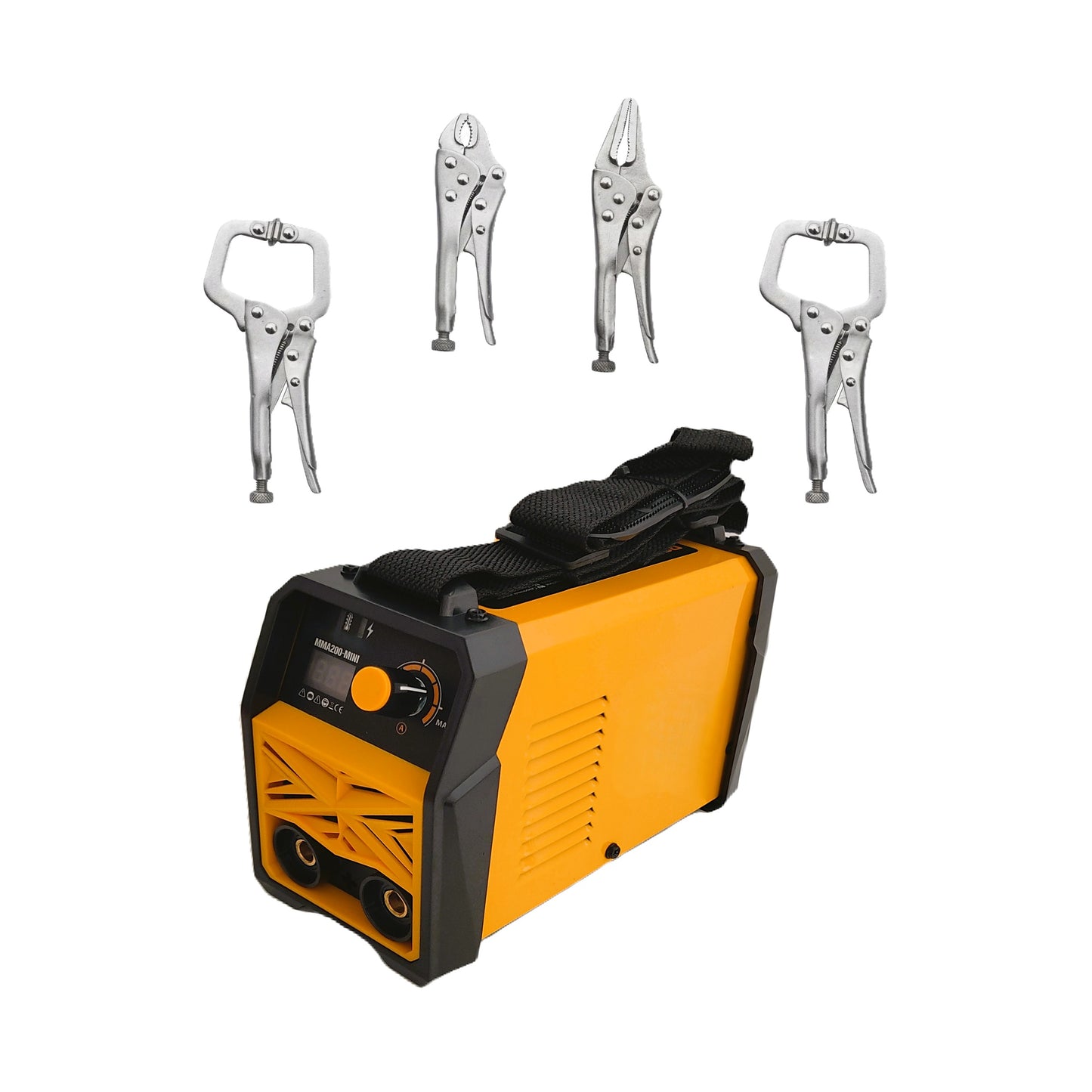 *BuzZ* SET Aparat Sudura AZORAX-R200MN CU ELECTROD 1.6-5mm, REGLAJ FIN Electronic, PLUS 4 CLEME PRINDERE-FIXARE DE SUDURA
