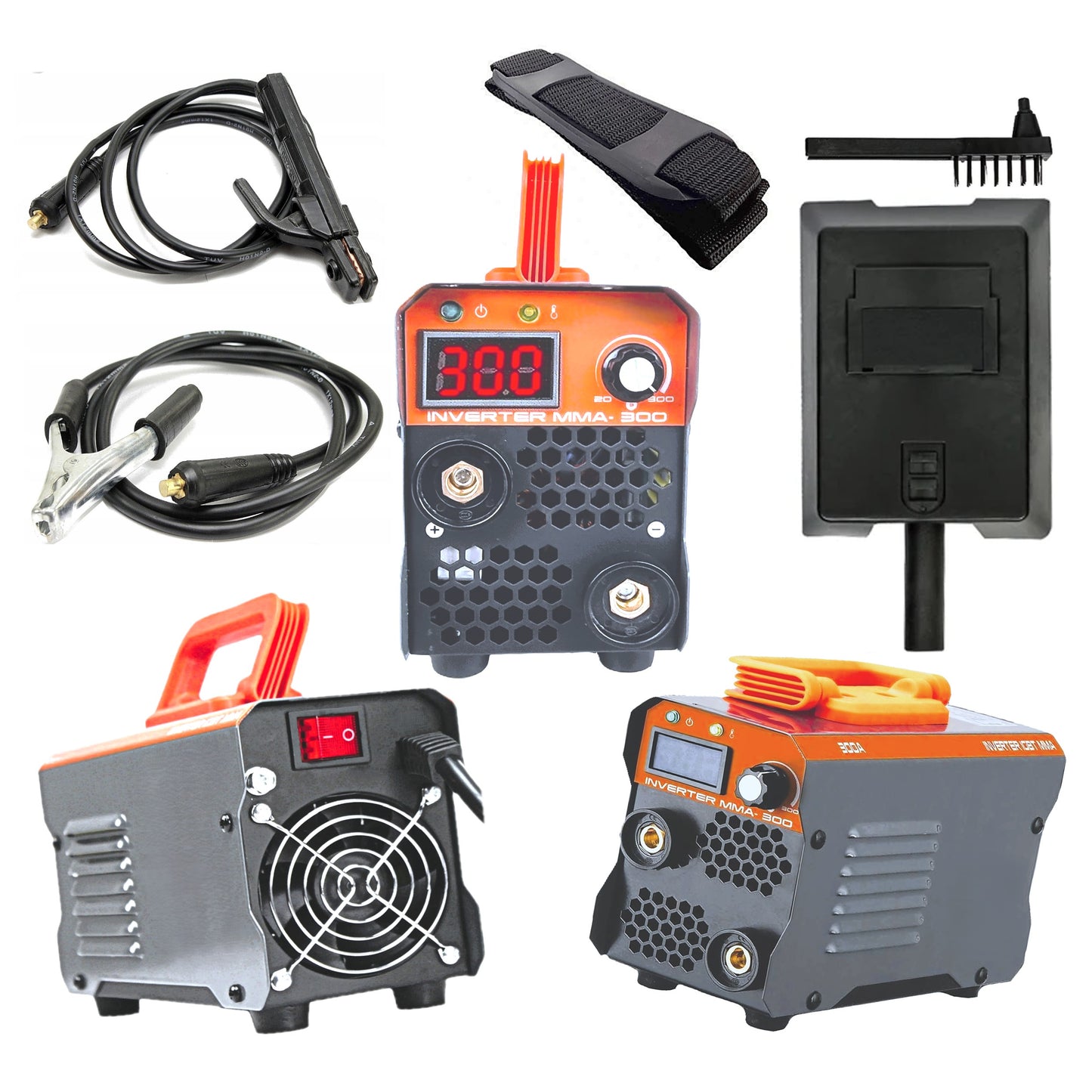 SET Aparat de sudura DEZMAN 300GY, MMA-300A, Tehnologie HOT-START ELECTROD, GREY-1870