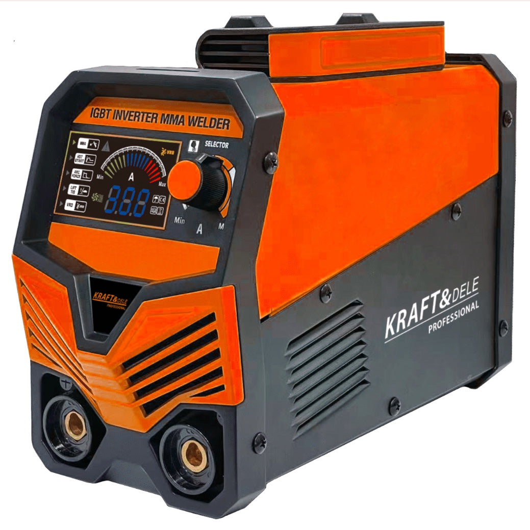 *OFERTE-DE-VARA* Aparat de sudura Kraft&Dele KD1878, MMA, 330A, Ecran LCD, Tehnologie IGBT, Accesorii incluse