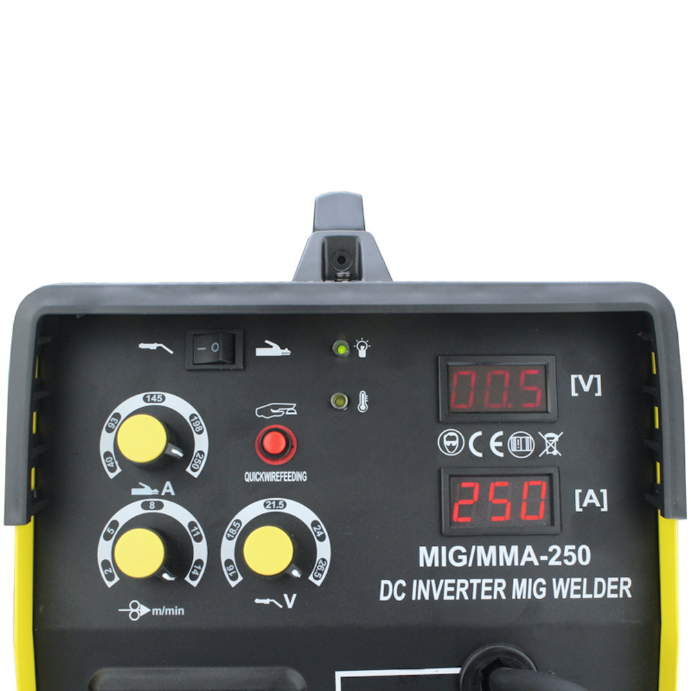 BLACK-FRIDAY Aparat sudura cu sarma KRAFTSON % Import Polonia % 1836, 250A, MIG-MAG/MMA, YELLOW-SUN