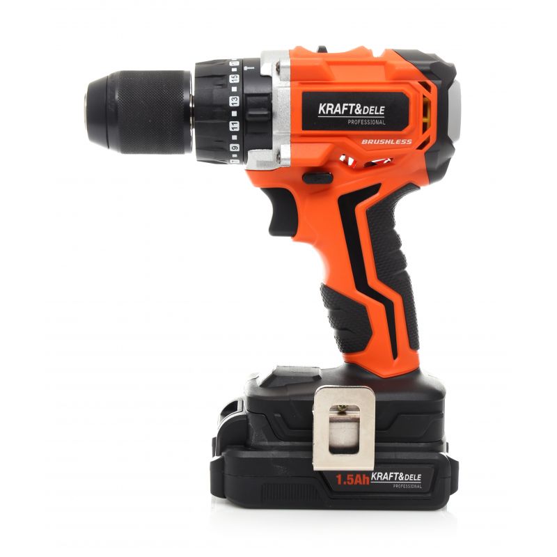 BLACK-FRIDAY Bormasina cu 2 acumulatori Kraft&Dele KD1728, 1400RPM, 20V, mandrina 13mm, Accesorii incluse