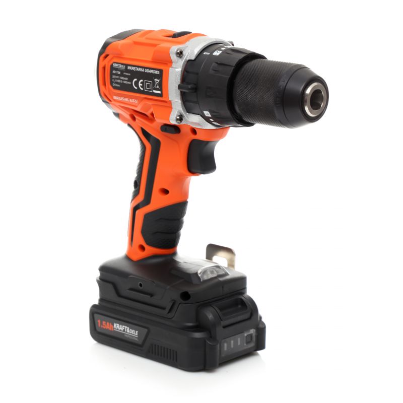 BLACK-FRIDAY Bormasina cu 2 acumulatori Kraft&Dele KD1728, 1400RPM, 20V, mandrina 13mm, Accesorii incluse