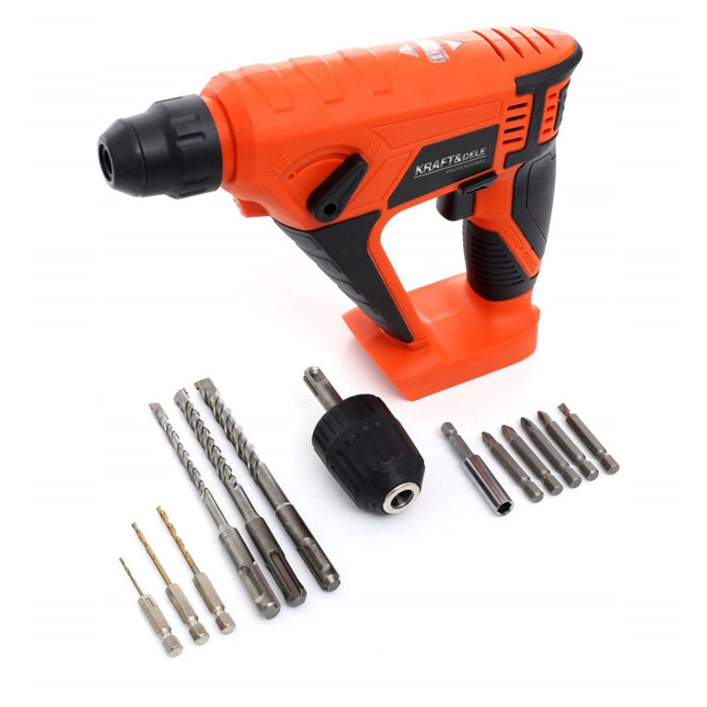 BLACK-FRIDAY Ciocan rotopercutor Kraft&Dele KD1756, 900rpm, 4300 BPM, fara acumulator si incarcator X-SERIES