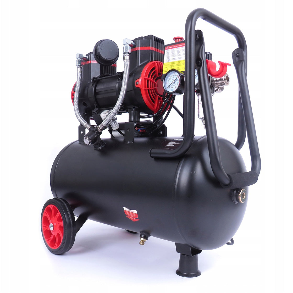 BLACK-FRIDAY Compresor aer fara ulei VOKNER 1390, 24L, 230V, 1300W, 8Bar, 220L/min, silentios