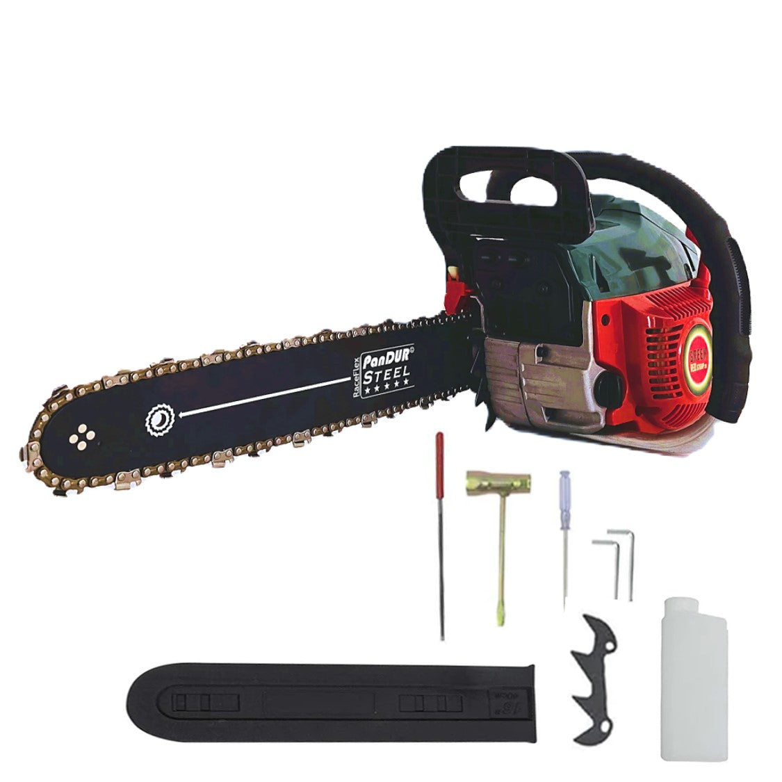 BLACK-FRIDAY *EUROUNELTE.RO* Drujba VERDE PĂDURAR 5200 PANDUR, 4.4CP, 52CC, lama 40cm