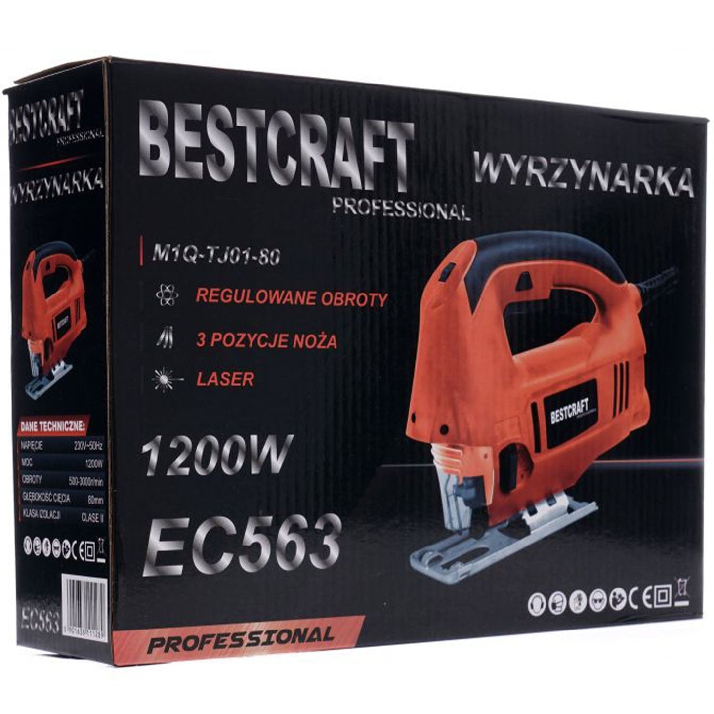 BLACK-FRIDAY Fierastrau pendular Bestcraft EC563, 1200W, 3000RPM