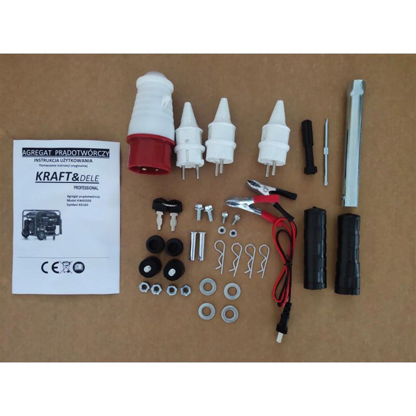 *BLACK-FRIDAY* Generator curent Kraft&Dele KD165, 220V/380V, 15CP, stabilizator tensiune AVR , roti transport si pornire la cheie