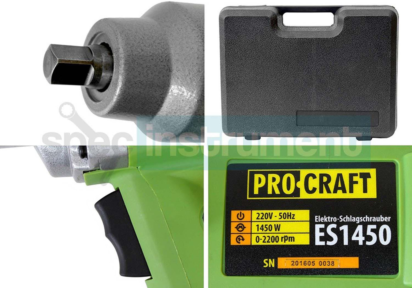 BLACK-FRIDAY Masina de insurubat cu impact Procraft ES1450, 1450W, 450Nm