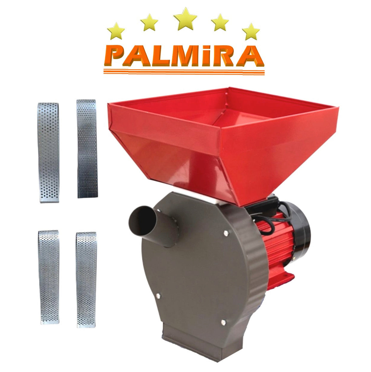 BLACK-FRIDAY Moara cereale si stiuleti 2 in 1 PALMiRA, 3.9KW, cu ciocanele pentru uruiala si malai