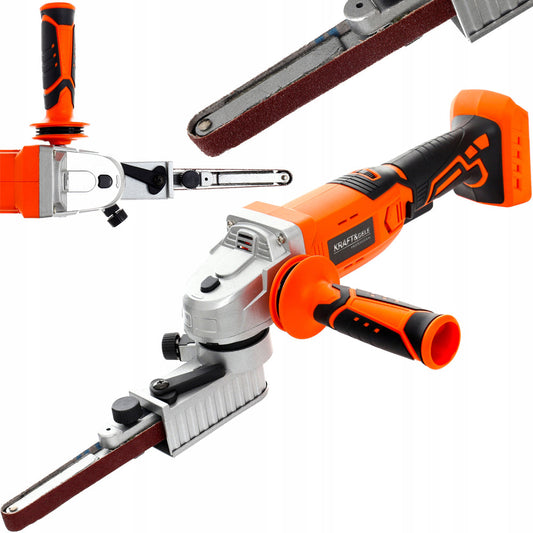 *BLACK-FRIDAY* Polizor unghiular cu banda Kraft&Dele KD1774, 18V, 8m/s, fara acumulator si incarcator PROSERIES