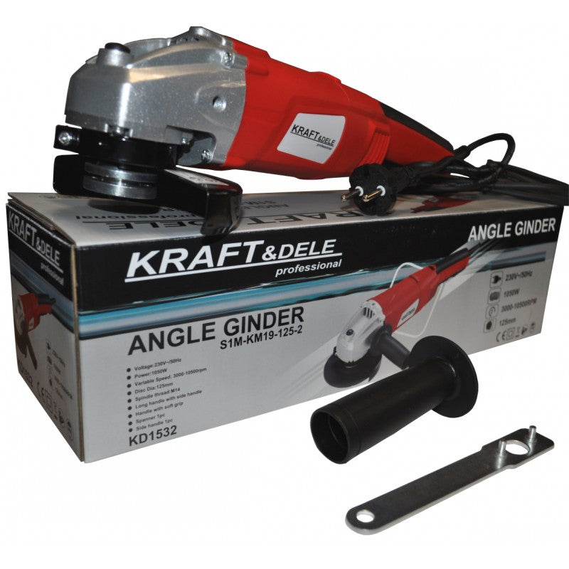 BLACK-FRIDAY Polizor unghiular / flex Kraft&Dele KD1532, 1050W, 10500 RPM, disc 125mm