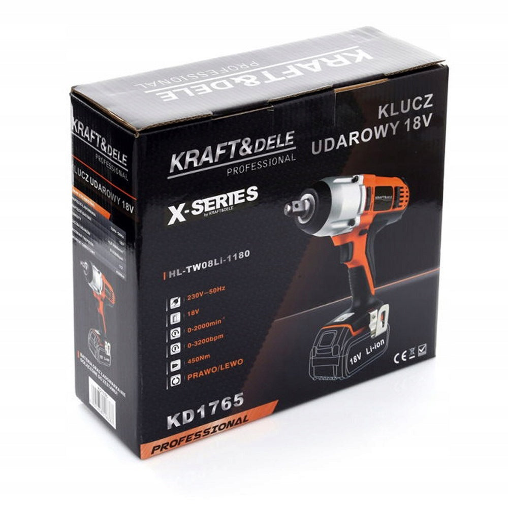 BLACK-FRIDAY Surubelnita electrica cu impact Kraft&Dele KD1765, 18V, 2000rpm, fara acumulator si incarcator X-SERIES