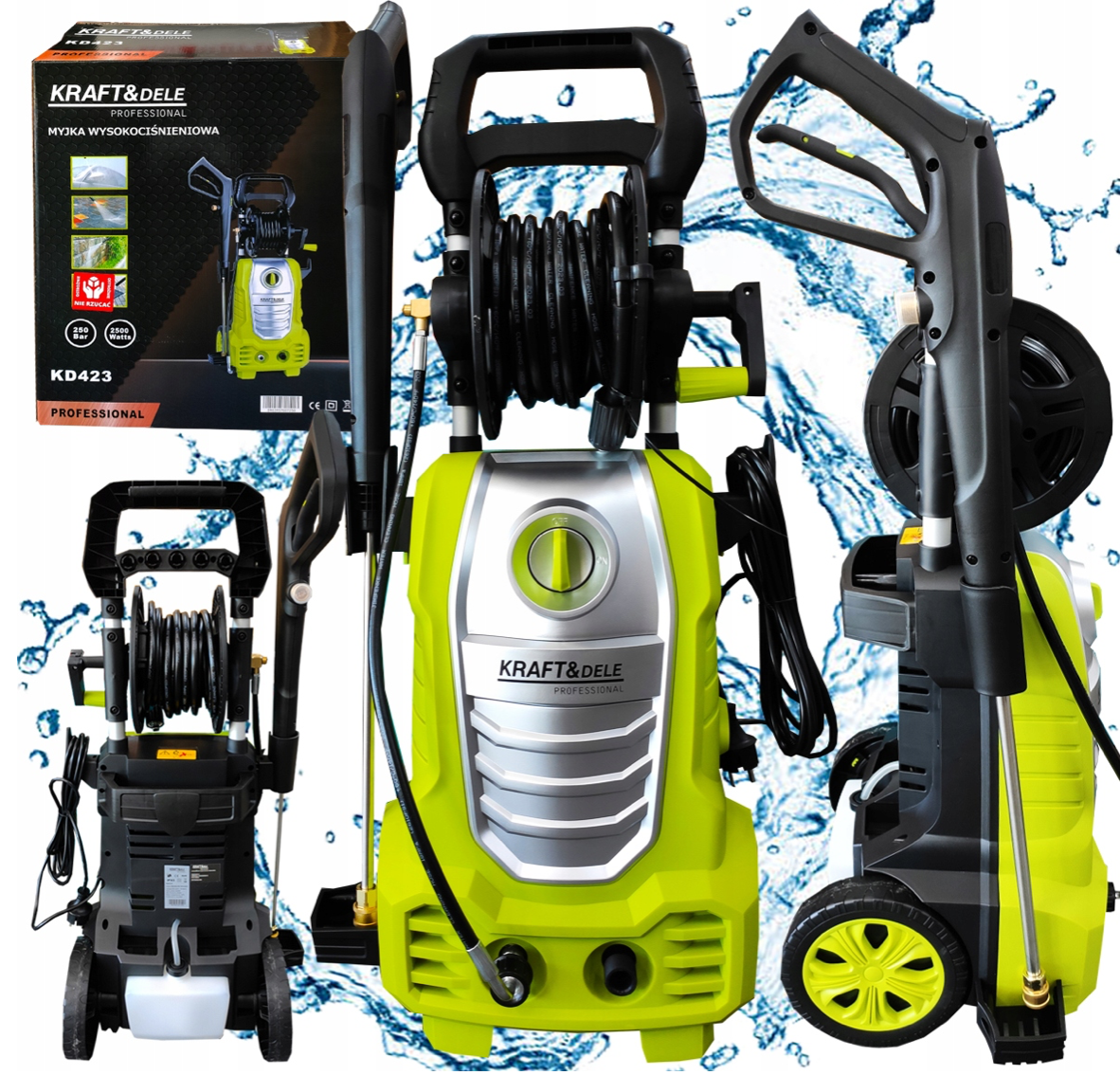 *BLACK-FRIDAY* Aparat de spalat cu presiune Kraft&Dele KD423, 2500W, 5L/min, Accesorii incluse