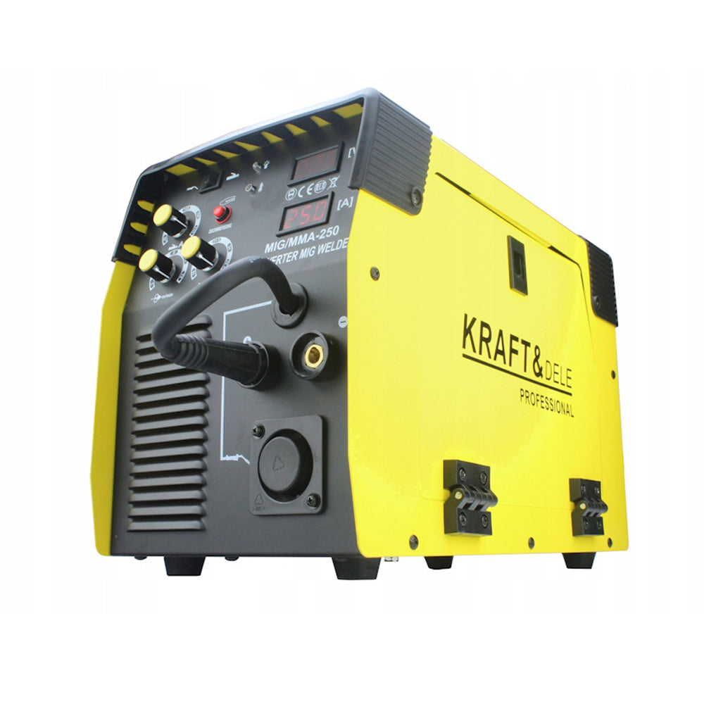 BLACK-FRIDAY Aparat de sudura cu sarma Kraft&Dele KD1836, MIG-MAG/MMA, 250A, galben