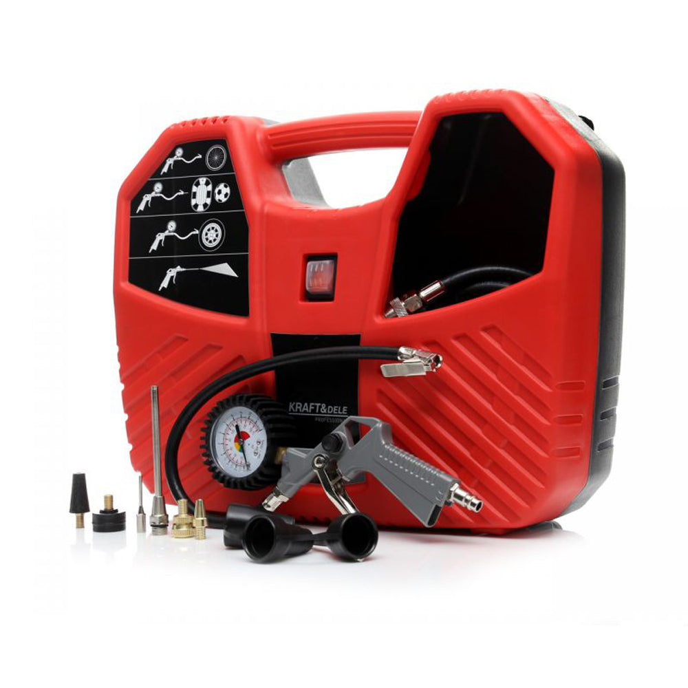 BLACK-FRIDAY Compresor aer fara ulei Kraft&Dele KD429, 1100W, 8Bar, 180L/min