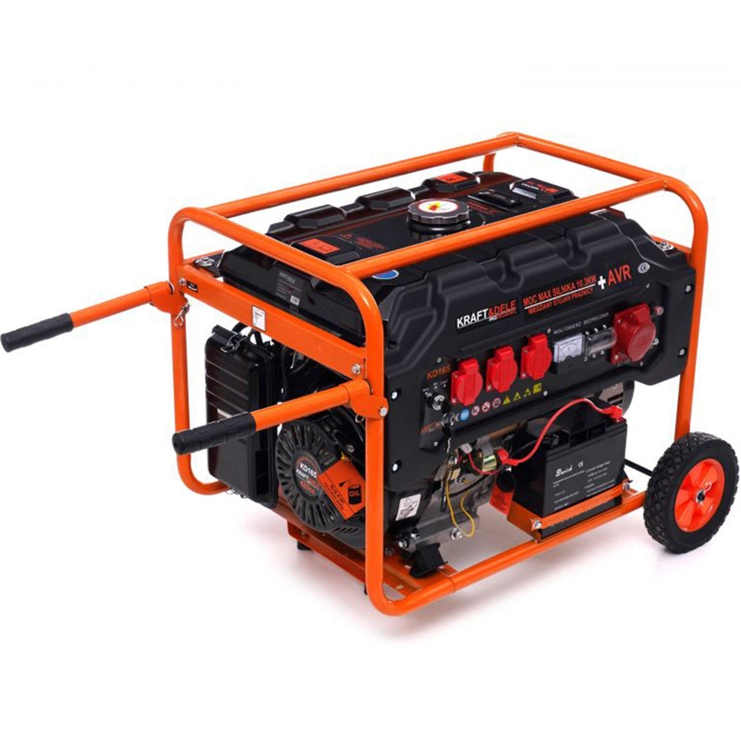 Generator curent Kraft&Dele KD165 5500W, 380V, 15CP, 4 timpi