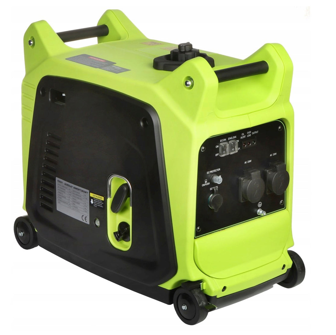 *BLACK-FRIDAY* Generator curent silentios profesional Kraft&Dele KD681, 230V, stabilizator tensiune AVR , roti transport